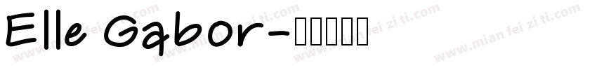 Elle Gabor字体转换